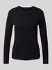 Zero Longsleeve met ronde hals Zwart