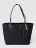 Guess Torba tote z logo na całej powierzchni model ‘NOELLE’ Czarny