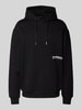 Karl Lagerfeld Oversized Hoodie mit Label-Print Black