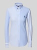 Polo Ralph Lauren Slim fit poloshirt met button-downkraag Blauw