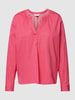 Milano Italy Blouseshirt met V-hals Roze