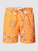 MC2 Saint Barth Badehose mit Allover-Print Modell 'CAPRESE' Orange