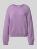 Drykorn Sweter z dzianiny z mieszanki wełny z alpaki model ‘PEMIRI’ Jasnofioletowy
