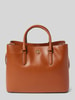 Lauren Ralph Lauren Handtasche mit Label-Applikation Modell 'MARCY' Cognac