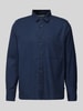 s.Oliver RED LABEL Straight fit overhemd met opgestikte borstzak Marineblauw