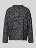 Street One Strickpullover mit gerippten Abschlüssen Black