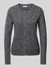 Christian Berg Woman Strickjacke mit aufgesetzten Eingrifftaschen Anthrazit Melange