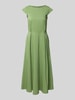 More & More Midikleid mit Kappärmeln und Rundhalsausschnitt Gruen