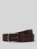 Lloyd Men's Belts Riem in gevlochten look met doornsluiting Donkerbruin