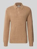 Jake*s Studio Men Regular Fit Pullover mit Baumwoll-Woll-Anteil Modell 'WALTER' Beige Melange