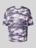 EA7 Emporio Armani T-shirt met labelprint, model 'VENTUS' Middengrijs