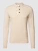 SELECTED HOMME Gebreide pullover met polokraag, model 'CORNER' Offwhite