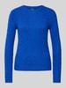 Polo Ralph Lauren Pullover mit Zopfmuster Modell 'JULIANNA' Royal