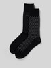 JOOP! Collection Socken mit Logo-Stitching Modell 'JACQUARD' im 2er-Pack Black