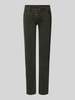 Buena Vista Slim fit jeans met knoopsluiting, model 'Malibu' Donkergroen