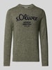 s.Oliver RED LABEL Regular Fit Strickpullover mit Logo Gruen