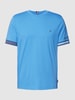 Tommy Hilfiger T-Shirt mit Logo-Stitching Aqua