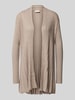 FREE/QUENT Strickjacke in Ripp-Optik Modell 'CLAUDISSE' Beige Melange