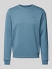 Blend Sweatshirt met ribboorden, model 'Downton' Lichtblauw