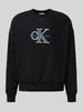 Calvin Klein Jeans Oversized Fit Sweatshirt mit Logo-Stitching Modell 'Premium' Black