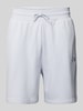 The North Face Relaxed Fit Sweatshorts mit Label-Stitching Hellgrau