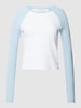 REVIEW Shirt met lange raglanmouwen Hemelblauw