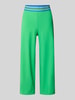 Raffaello Rossi Regular fit culotte met vaste persplooien, model 'SALLY' Groen