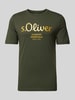 s.Oliver RED LABEL T-Shirt mit Rundhalsausschnitt Khaki