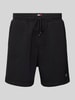 Tommy Jeans Regular fit sweatshorts met logopatch, model 'BEACH' Zwart