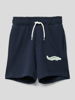 Name It Sweatshorts van katoen met motiefpatch Marineblauw