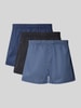 Jack & Jones Boxershort met elastische band in een set van 3 stuks, model 'MILANO' Lichtblauw