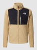 The North Face Fleecejack met labelstitching Beige