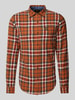 Superdry Slim fit vrijetijdsoverhemd met labelpatch, model 'Lumberjack' Oranje