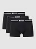 BOSS Trunks mit elastischem Label-Bund im 3er-Pack Black