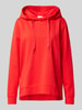 s.Oliver RED LABEL Relaxed Fit Hoodie aus Baumwoll-Mix mit breiten Kordeln Rot