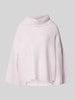 comma Oversized Wollpullover aus Viskose mit Kimonoärmeln Rose