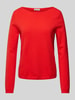 Marc O'Polo Regular Fit Pullover mit U-Boot-Ausschnitt Rot