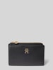 Tommy Hilfiger Portemonnaie mit Logo-Applikation Modell 'DISTINCT' Black