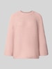 FREE/QUENT Sweter z dzianiny z raglanowymi rękawami Brudnoróżowy melanż