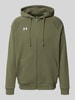 Under Armour Sweatjack met kangoeroezak Olijfgroen
