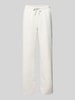 Gina Tricot Straight Fit Sweatpants mit Tunnelzug Hellgrau Melange