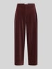 Raffaello Rossi Tapered Fit Cordhose aus Baumwoll-Mix Modell 'SALLY' Dunkelbraun