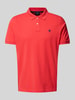 MCNEAL Regular fit poloshirt met labelstitching Lichtrood