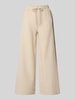 Christian Berg Woman Wide Leg Stoffhose in verkürzter Passform Ecru