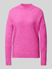 ICHI Strickpullover mit Stehkragen Modell 'Kamara' Pink