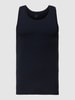 Schiesser Tanktop mit geripptem Rundhalsausschnitt Modell '1 BLACK' Black