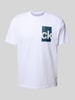 Calvin Klein Jeans T-shirt met labelprint Wit
