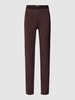 Christian Berg Woman Skinny fit stoffen broek met stretch Chocoladebruin