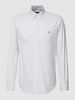 Polo Ralph Lauren Custom Fit Freizeithemd mit Streifenmuster Hellgrau