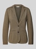 Tom Tailor Taillierter Blazer in Jacquard-Qualität mit 2-Knopf-Verschluss  Beige